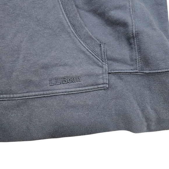 L.L. Bean Men's Deep Blue Pullover Hoodie - Picture 2 of 3